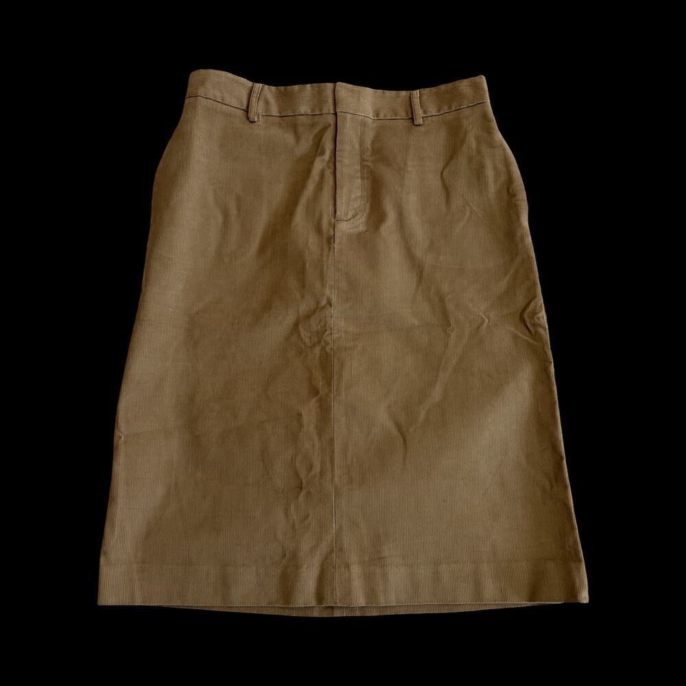 Vintage Banana Republic Tan Corduroy A Line Skirt Size 6